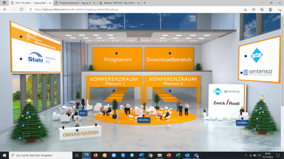Virtuelles Foyer_Tagung WSP_Screenshot